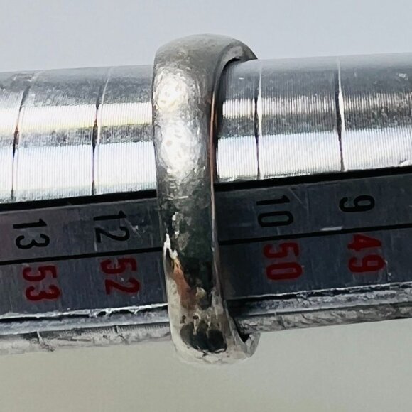 Vtg Sterling Silver Swirl Fluted Domed Band Ring size 5.5 stamped 925 & NF 9.14m - Picture 4 of 12